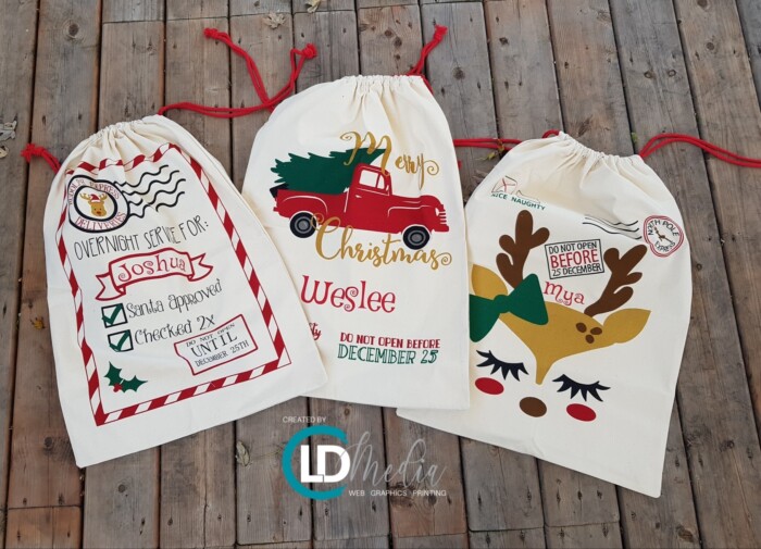 Personalized Santa Bags