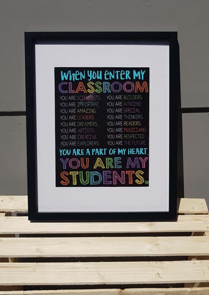 Framed Classroom Poster
