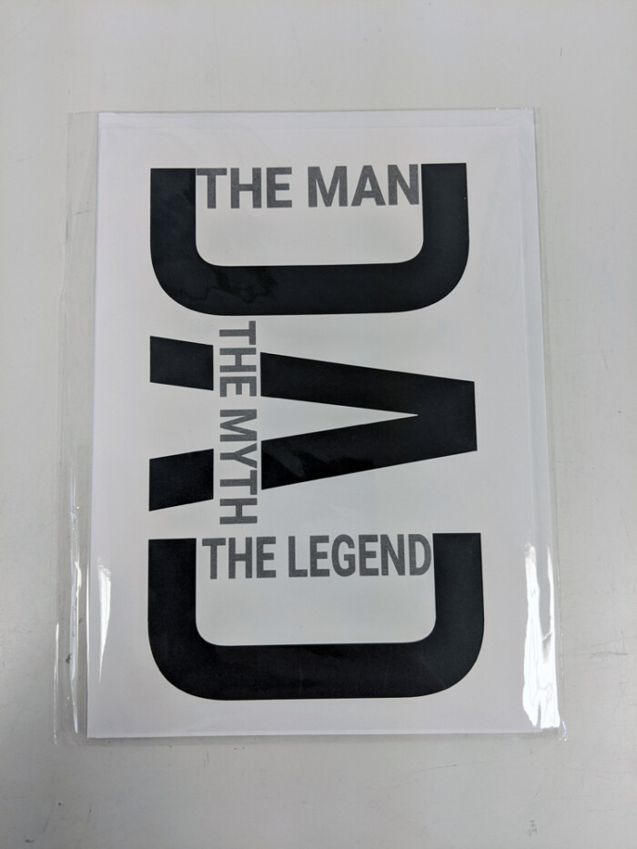 The Man, The Myth, The Legend Card